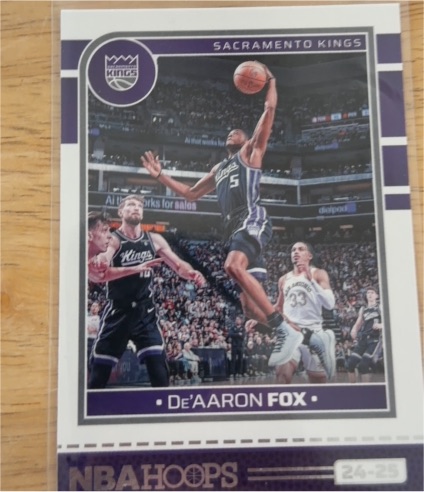 2024-25 Panini NBA Hoops #111 De'Aaron Fox — front
