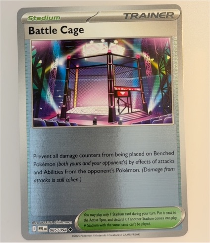 2025 Pokémon ME02: Phantasmal Flames #085 Battle Cage — front