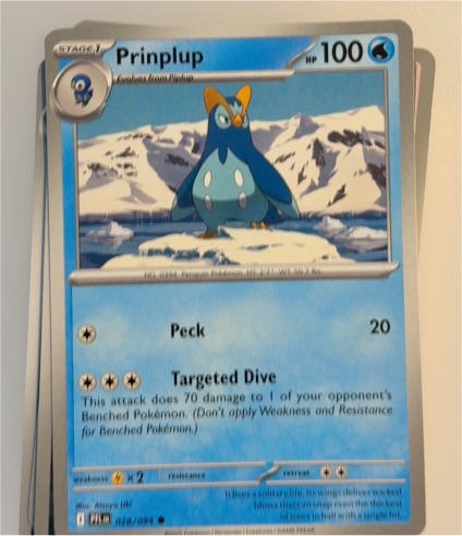 2025 Pokémon ME02: Phantasmal Flames #028 Prinplup — front