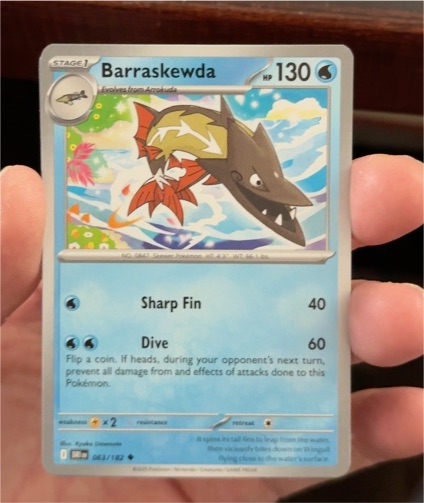 2025 Pokémon SV10: Destined Rivals #063 Barraskewda — front