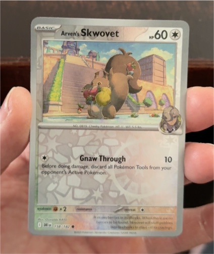 2025 Pokémon SV10: Destined Rivals #158 Arven's Skwovet — front