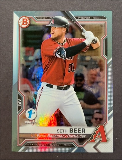 2021 Bowman 1st Edition #BFE-60 Seth Beer — front