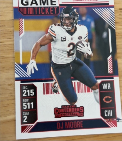2024 Panini Contenders #18 DJ Moore — front