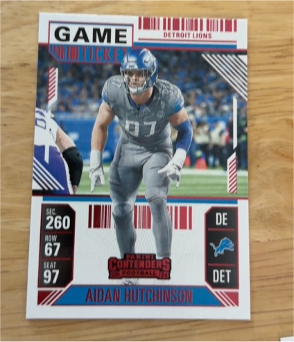 2024 Panini Contenders #34 Aidan Hutchinson — front