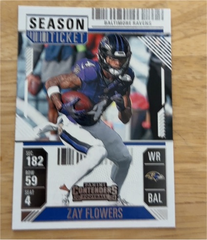 2024 Panini Contenders Season Ticket #8 Zay Flowers — front