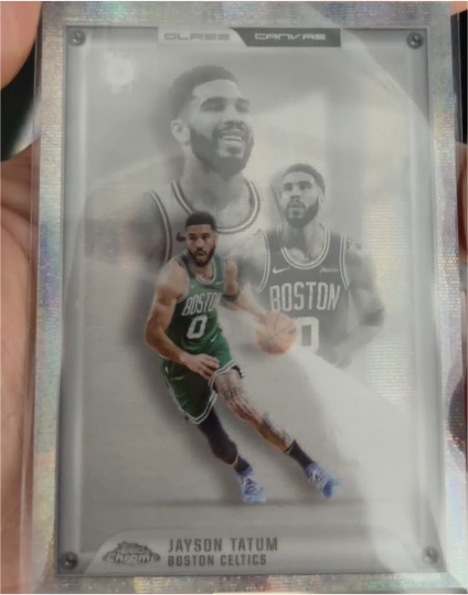 2025-26 Topps Chrome #GC-7 Jayson Tatum Glass Canvas SSP — front