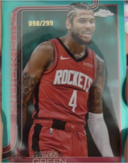 2025-26 Topps Chrome #58 Jalen Green — front