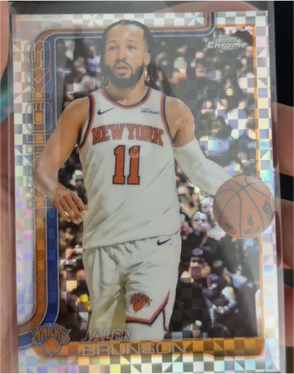 2025-26 Topps Chrome #101 Jalen Brunson — front