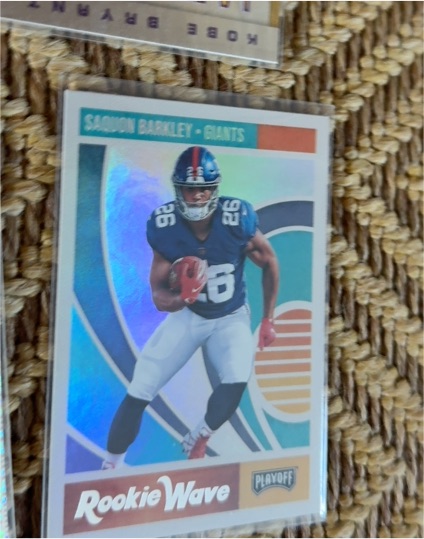 2018 Panini Playoff Rookie Wave #2 Saquon Barkley — front