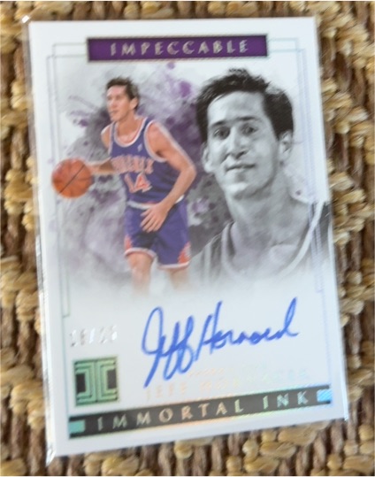 2018-19 Panini Impeccable #IM-JHC Jeff Hornacek — front