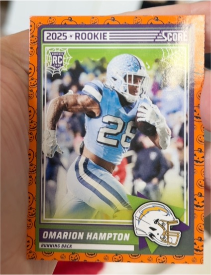 2025 Panini Score-A-Treat #37 Omarion Hampton — front
