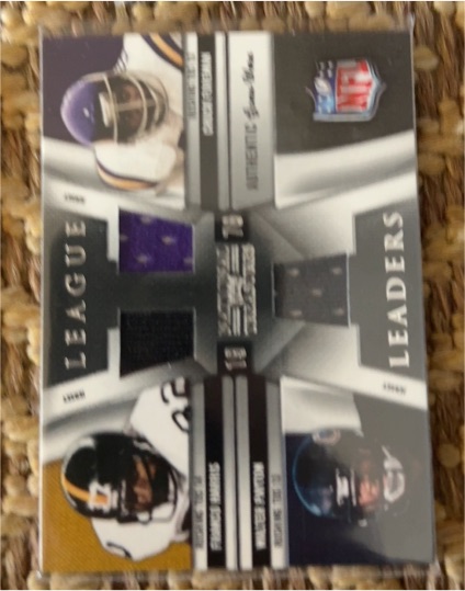 2000 Upper Deck League Leaders #LL-1 Cris Carter/Eric Dickerson/Jerry Rice — front
