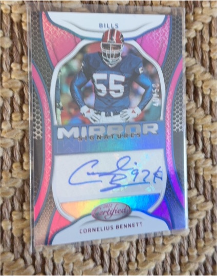 2022 Panini Certified Mirror Signatures #MS-CB Cornelius Bennett — front