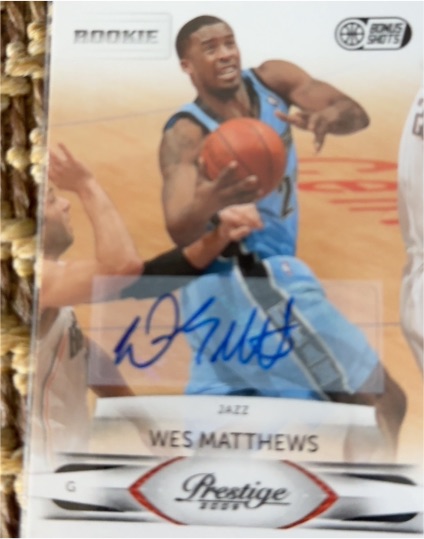 2025 Prestige Bonus Shots Wes Matthews — front