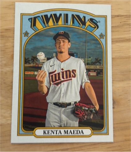 2021 Topps Heritage #204 Kenta Maeda — front