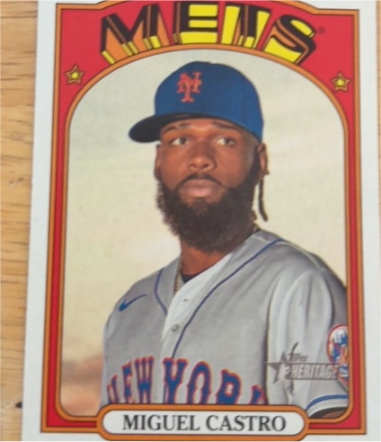 2021 Topps Heritage #311 Miguel Castro — front