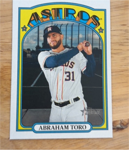 2021 Topps Heritage #349 Abraham Toro — front