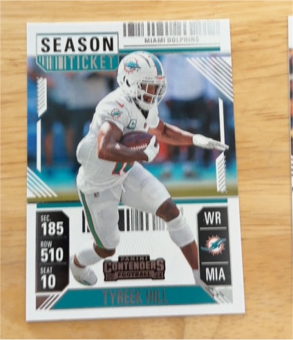 2024 Panini Contenders #62 Tyreek Hill Season Ticket — front