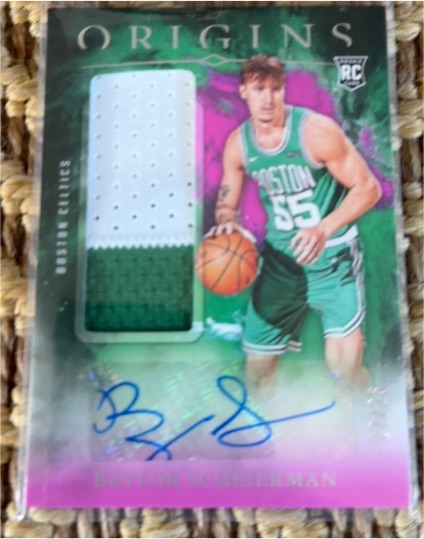 2024-25 Panini Origins #RJA-BSC Baylor Scheierman Rookie Jersey Autograph — front