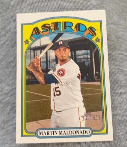 2021 Topps Heritage #117 Martin Maldonado — front