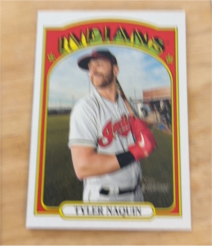 2021 Topps Heritage #56 Tyler Naquin Cleveland Indians — front