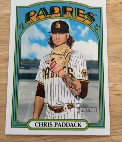 2021 Topps Heritage #382 Chris Paddack — front