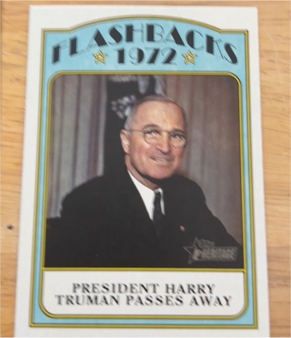 2021 Topps Heritage Flashbacks 1972 #NF-HT Harry Truman — front