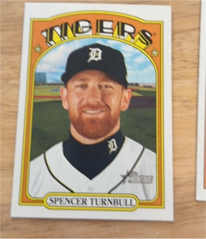 2021 Topps Heritage #64 Spencer Turnbull — front