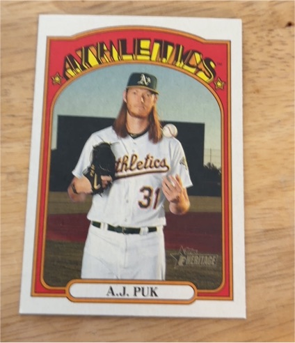 2021 Topps Heritage #118 A.J. Puk — front