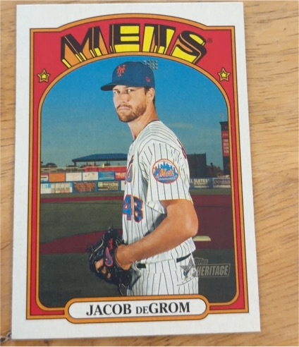 2021 Topps Heritage #99 Jacob deGrom — front
