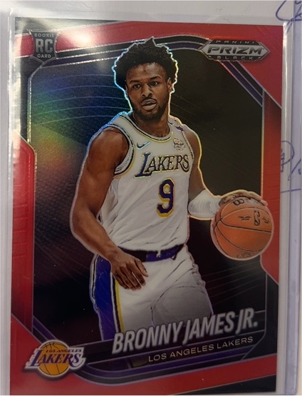 2024-25 Panini Prizm Black #94 Bronny James Jr. — front