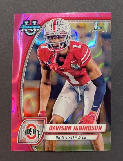 2024 Bowman University Chrome #54 Davison Igbinosun — front