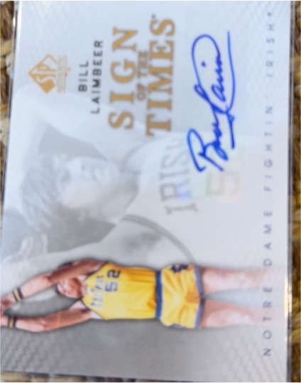 2012-13 SP Authentic Sign of the Times #S-BL Bill Laimbeer — front