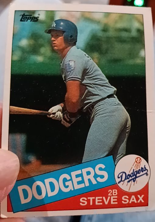 1985 Topps #470 Steve Sax — front