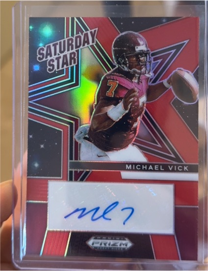 2025 Panini Prizm Draft Picks Saturday Star Auto Michael Vick — front