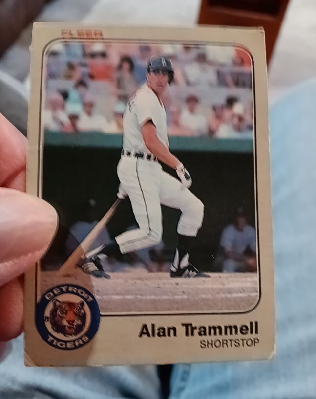 1983 Fleer #344 Alan Trammell — front