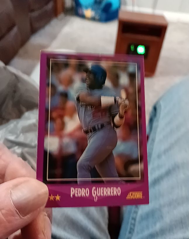 1988 Score #9 Pedro Guerrero — front