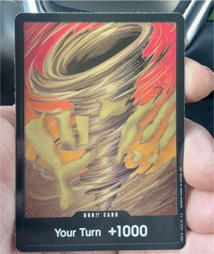 One Piece Card Game DP-09 DON!! Card Tornado — front