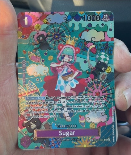 2025 One Piece Card Game OP10-065 Sugar SP The Azure Sea's Seven — front