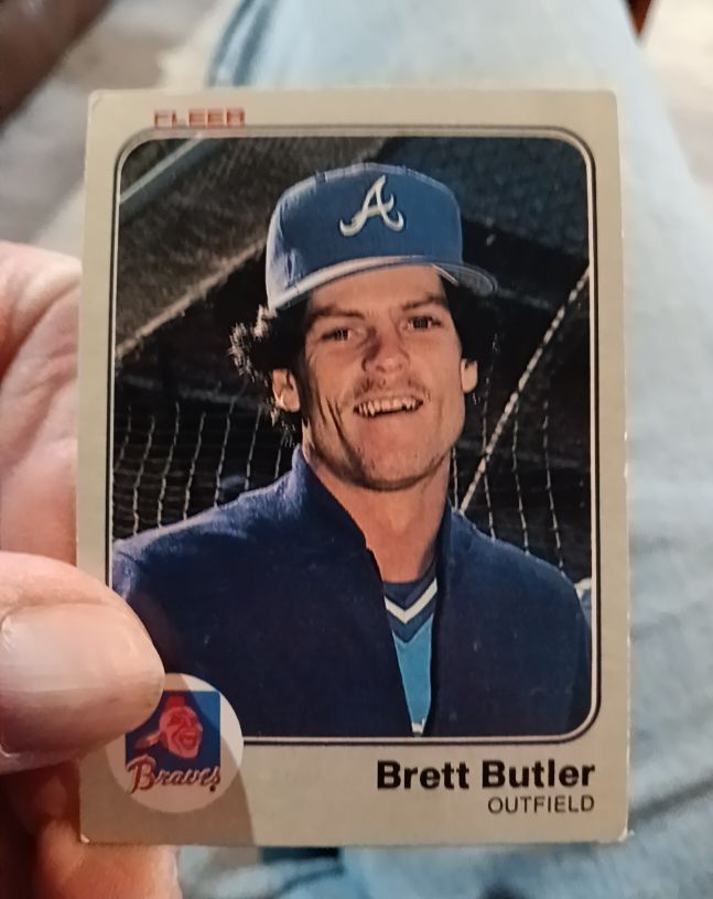 1983 Fleer #132 Brett Butler Atlanta Braves — front