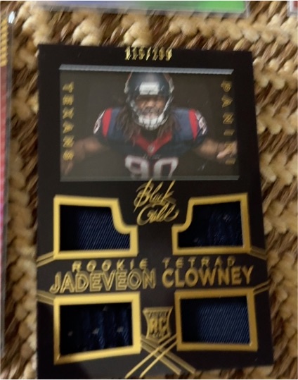 2014 Panini Black Gold Rookie Tetrad #R4-JC Jadeveon Clowney — front