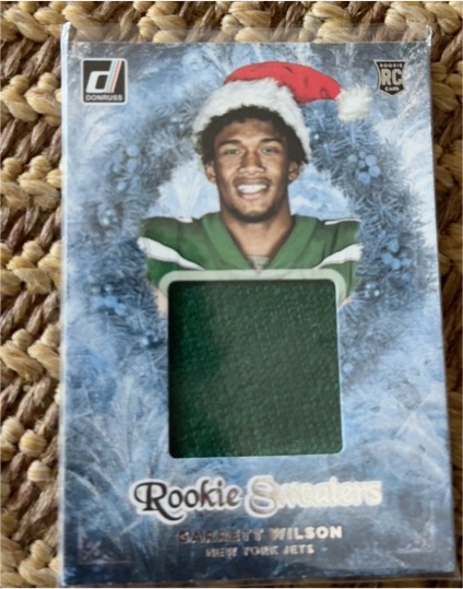 2022 Donruss Rookie Holiday Sweaters #RHS-6 Garrett Wilson — front