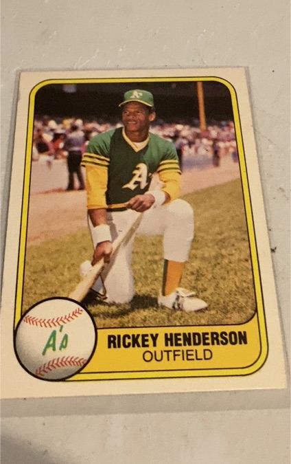 1981 Fleer #574 Rickey Henderson — front