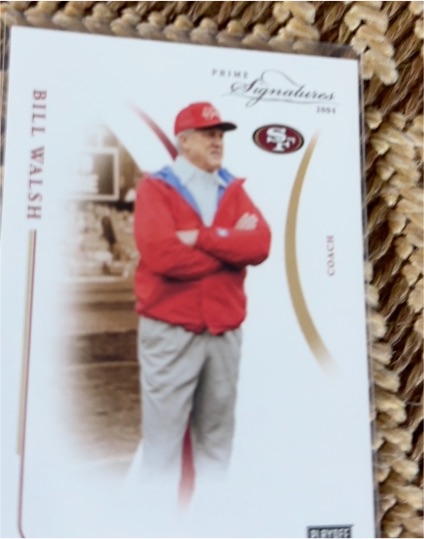 2004 Playoff Prime Signatures SP #SP Bill Walsh — front