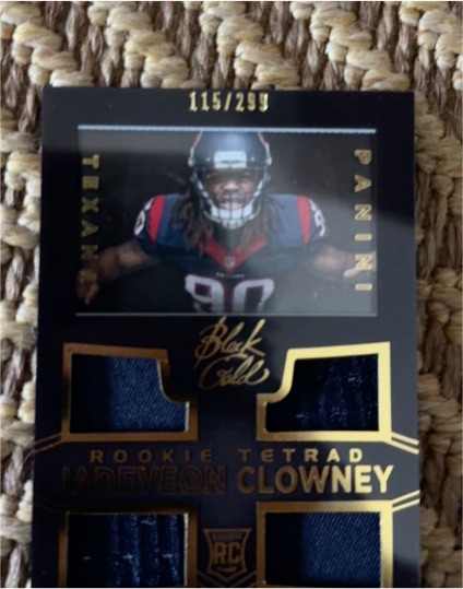 2014 Panini Black Gold Rookie Tetrad #115 Jadeveon Clowney — front