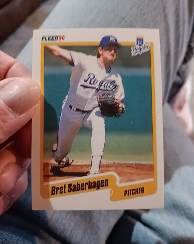 1990 Fleer #116 Bret Saberhagen — front