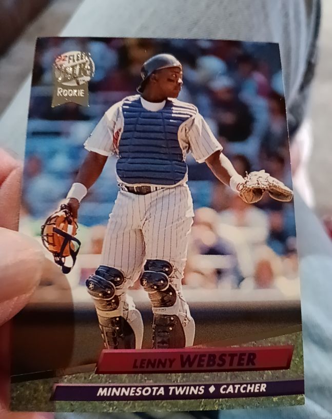 1992 Fleer Ultra #402 Lenny Webster Rookie — front