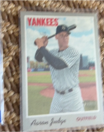 2019 Topps Heritage #1 Aaron Judge — front
