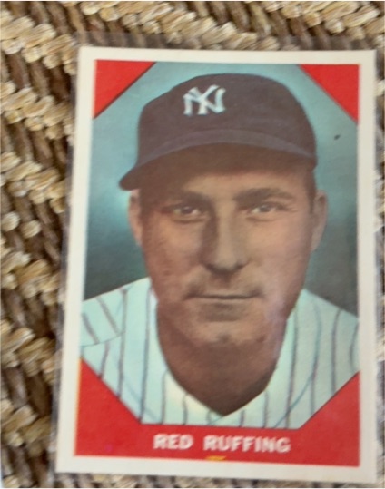 1960 Fleer Baseball Greats #63 Red Ruffing — front