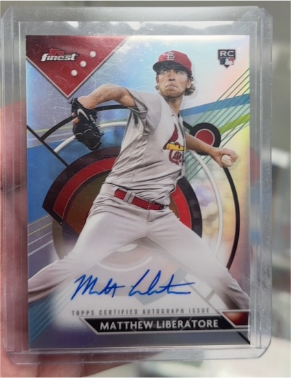 2023 Topps Finest #FA-ML Matthew Liberatore Finest Autographs — front